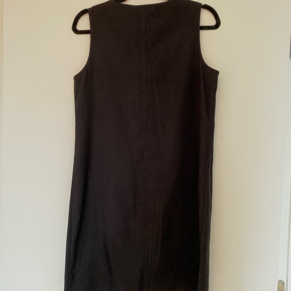 Talbots Black Midi Ribbed Dress, Size 6P - Picture 2 of 5
